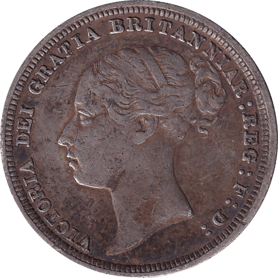 6 pence - Victoria - Young head
