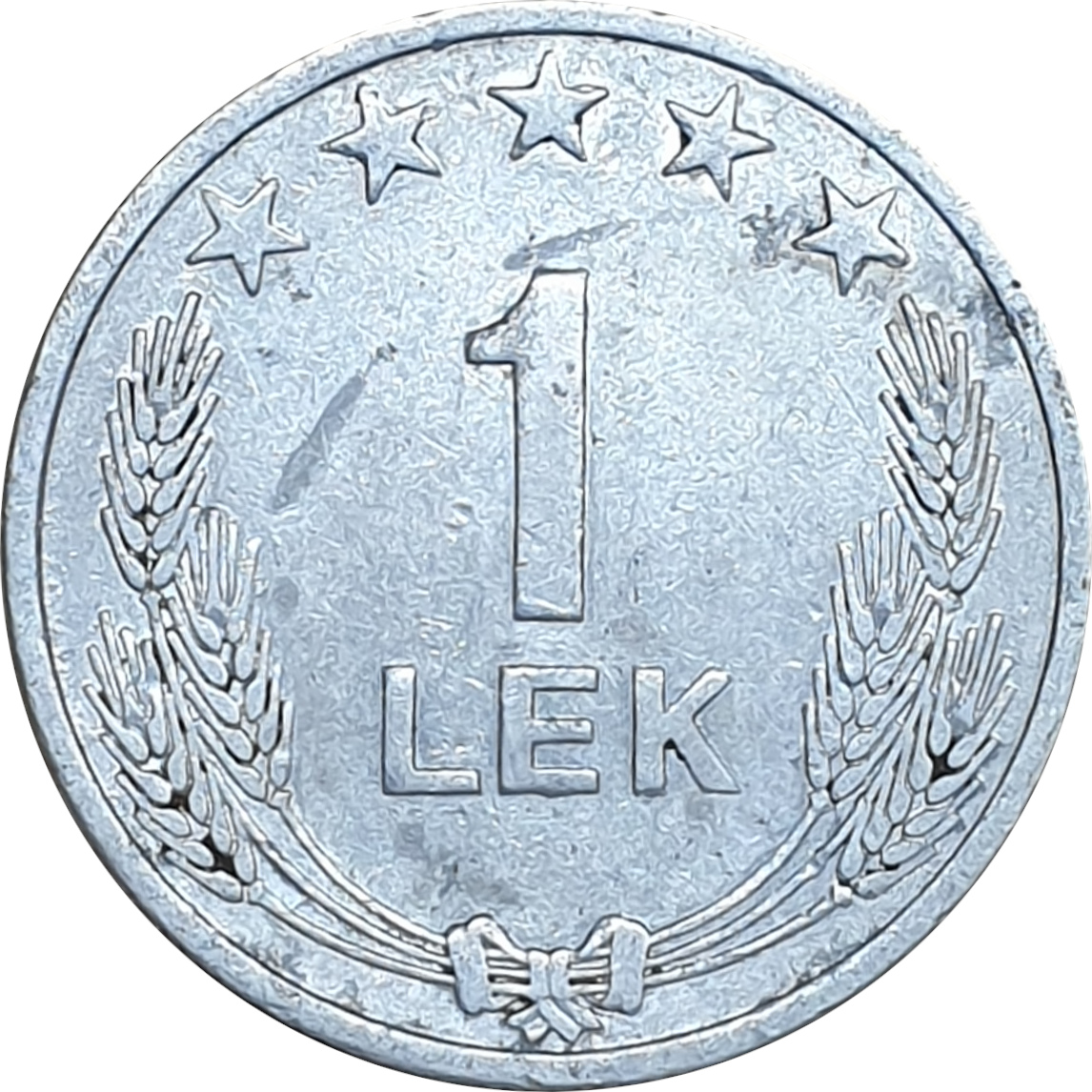 1 lek - Emblème - Type léger