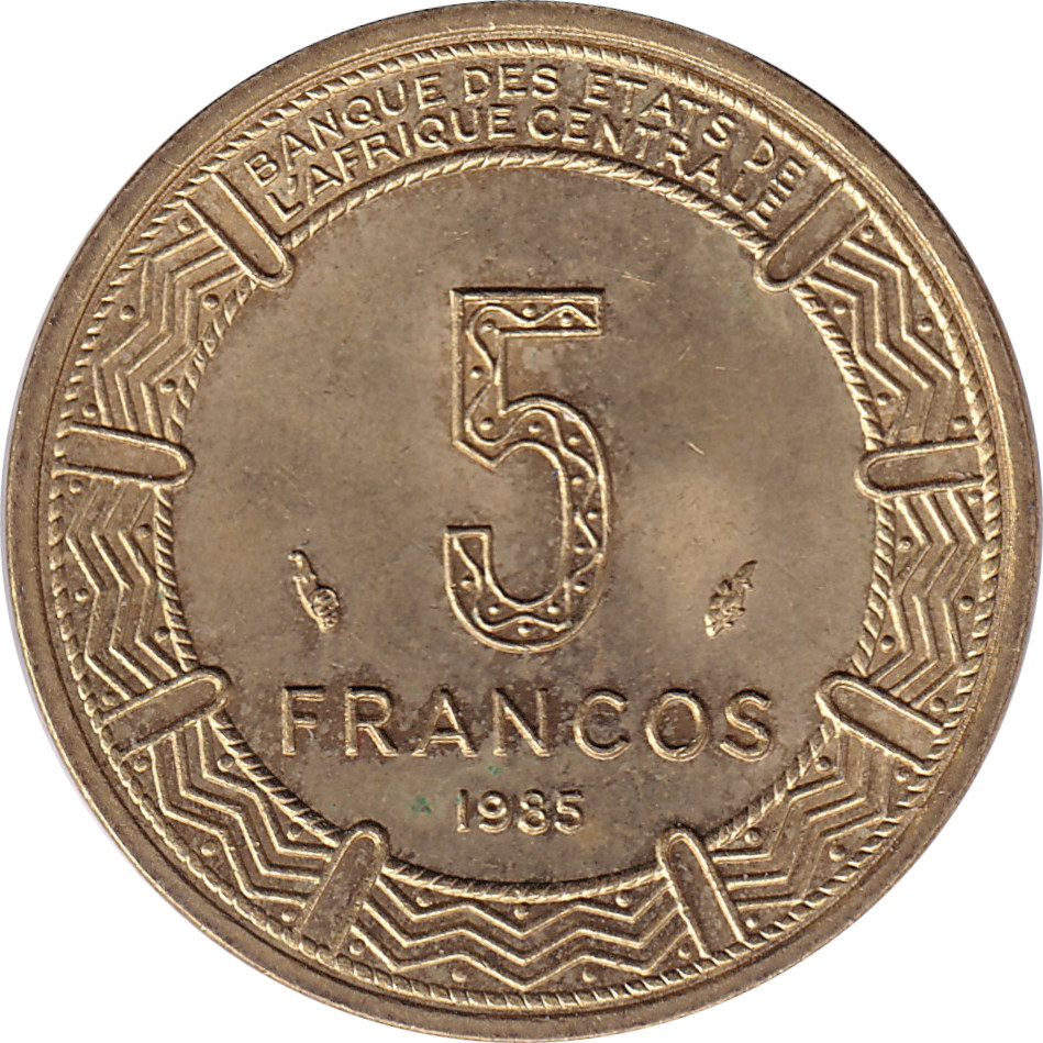 5 francos - Antilopes