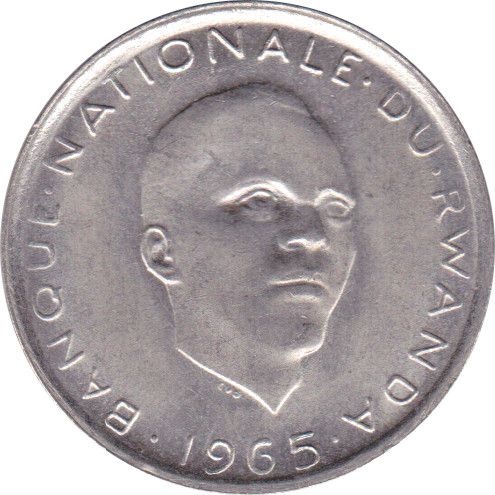 1 franc - Facing Gregoire Kayibanda