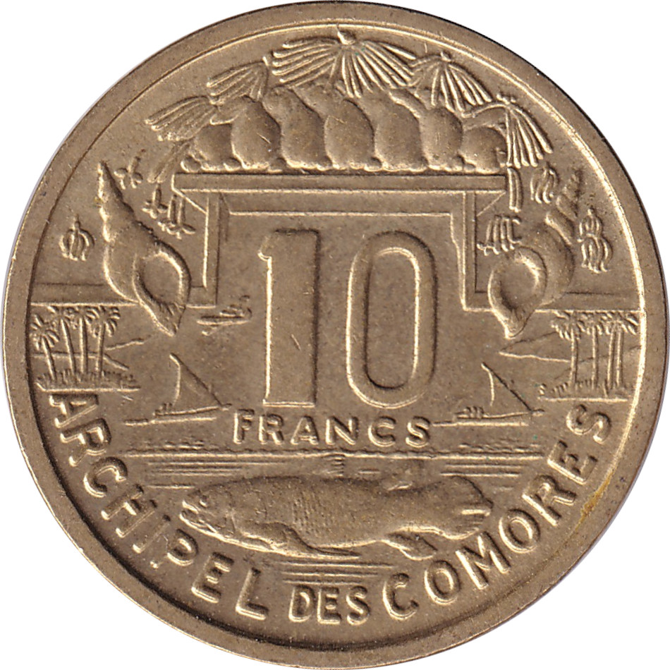 10 francs - Archipel des Comores