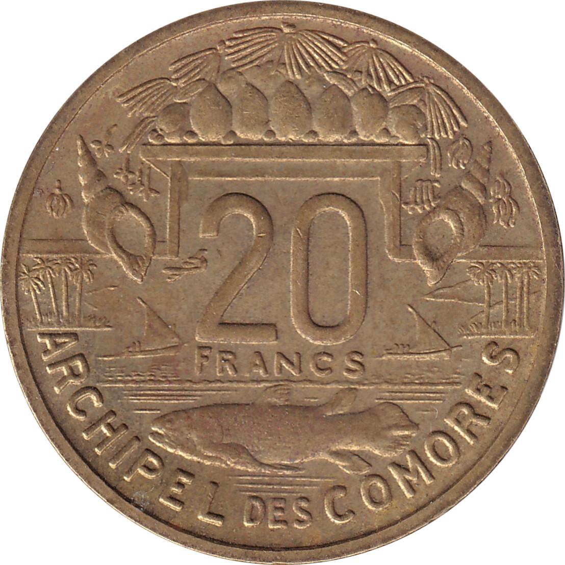 20 francs - Archipel des Comores