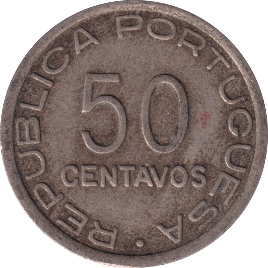 50 centavos - Colonia de Mocambique - Grand blason