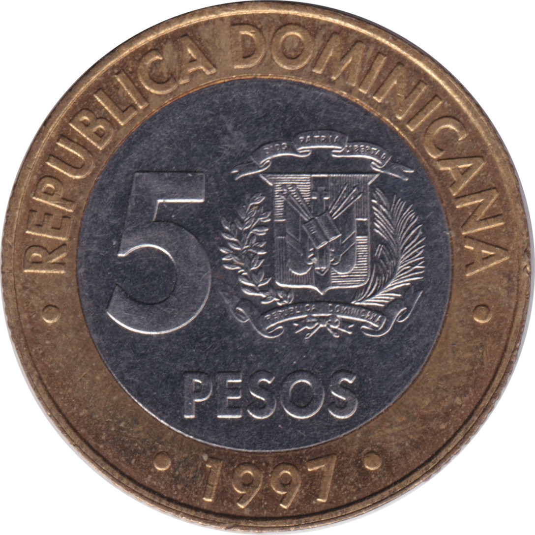 5 pesos - Banque centrale - 50 ans