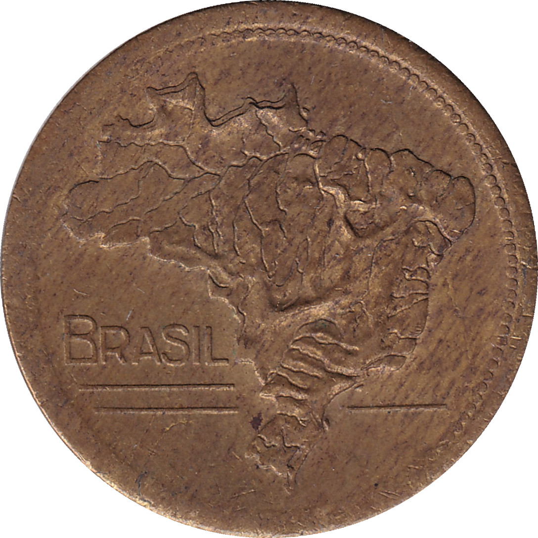 1 cruzeiro - Carte du Brésil