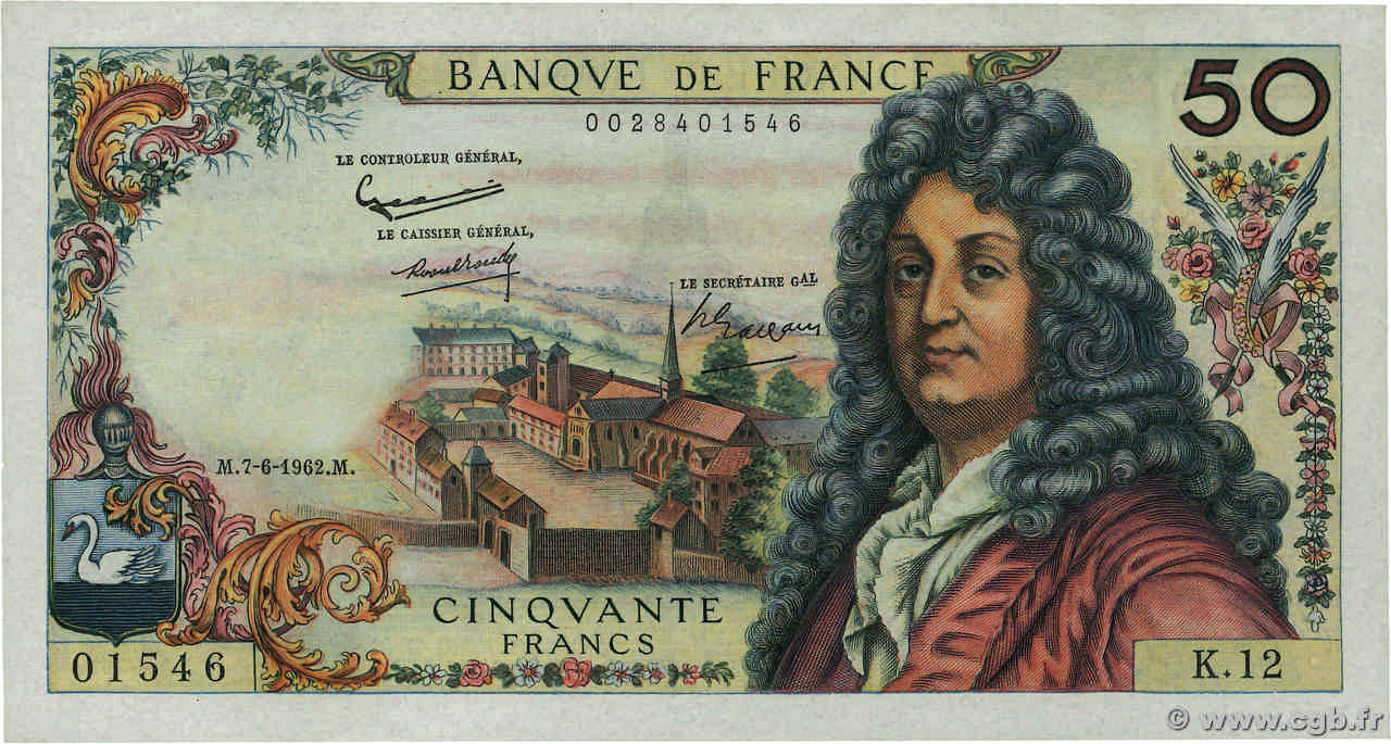 50 francs - Racine