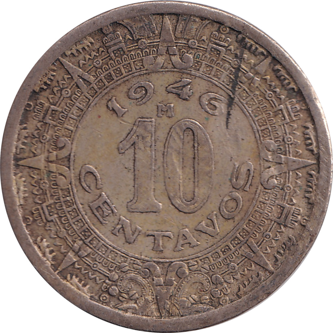 10 centavos - Aigle de profil