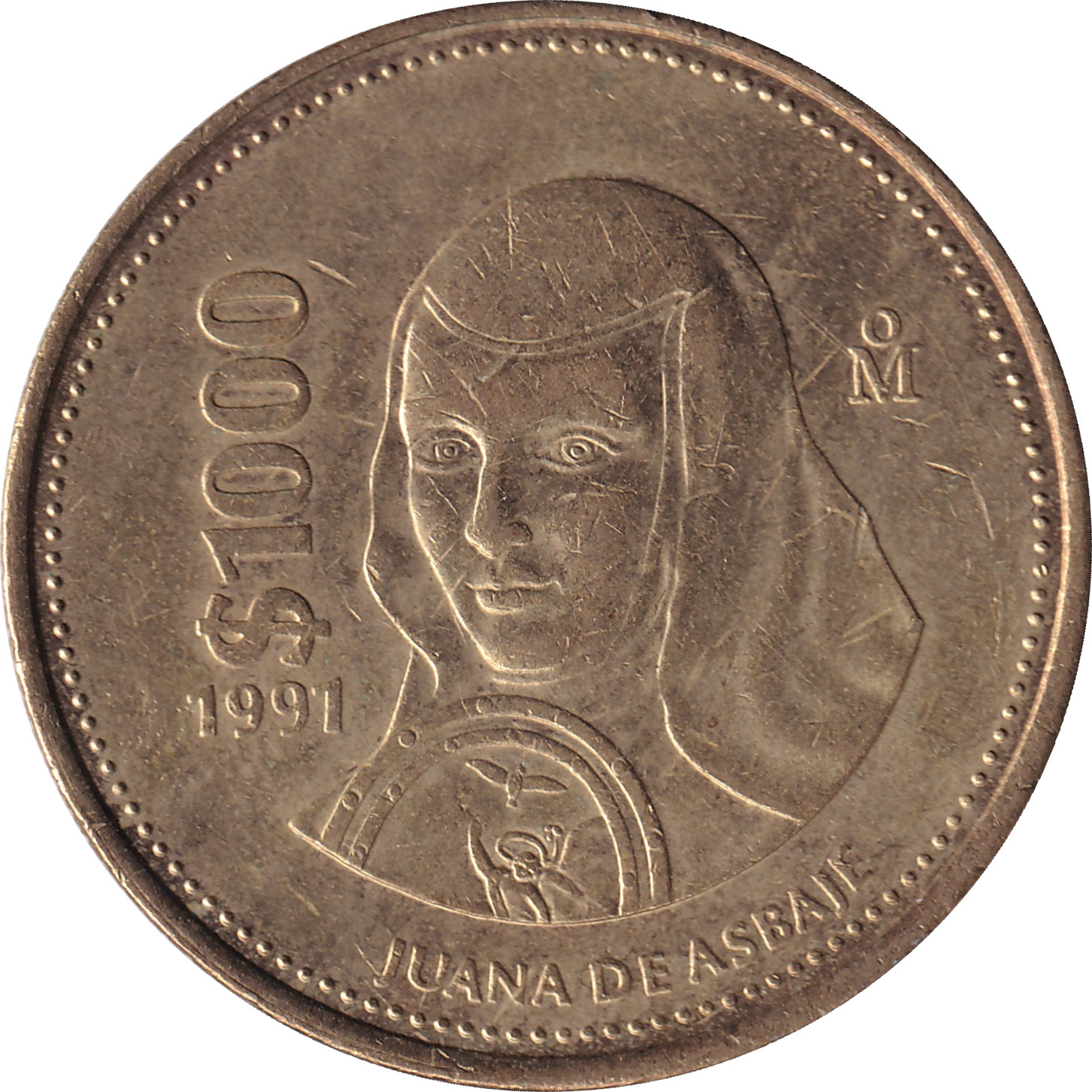 1000 pesos - Juana Ines de la Cruz