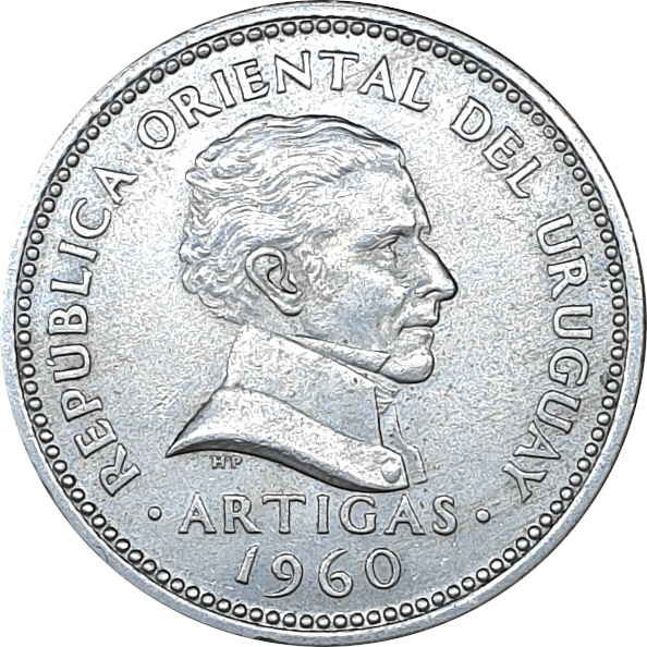 1 peso - Artigas - Shield