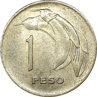 1 peso - Artigas - Gousses - Bronze aluminium