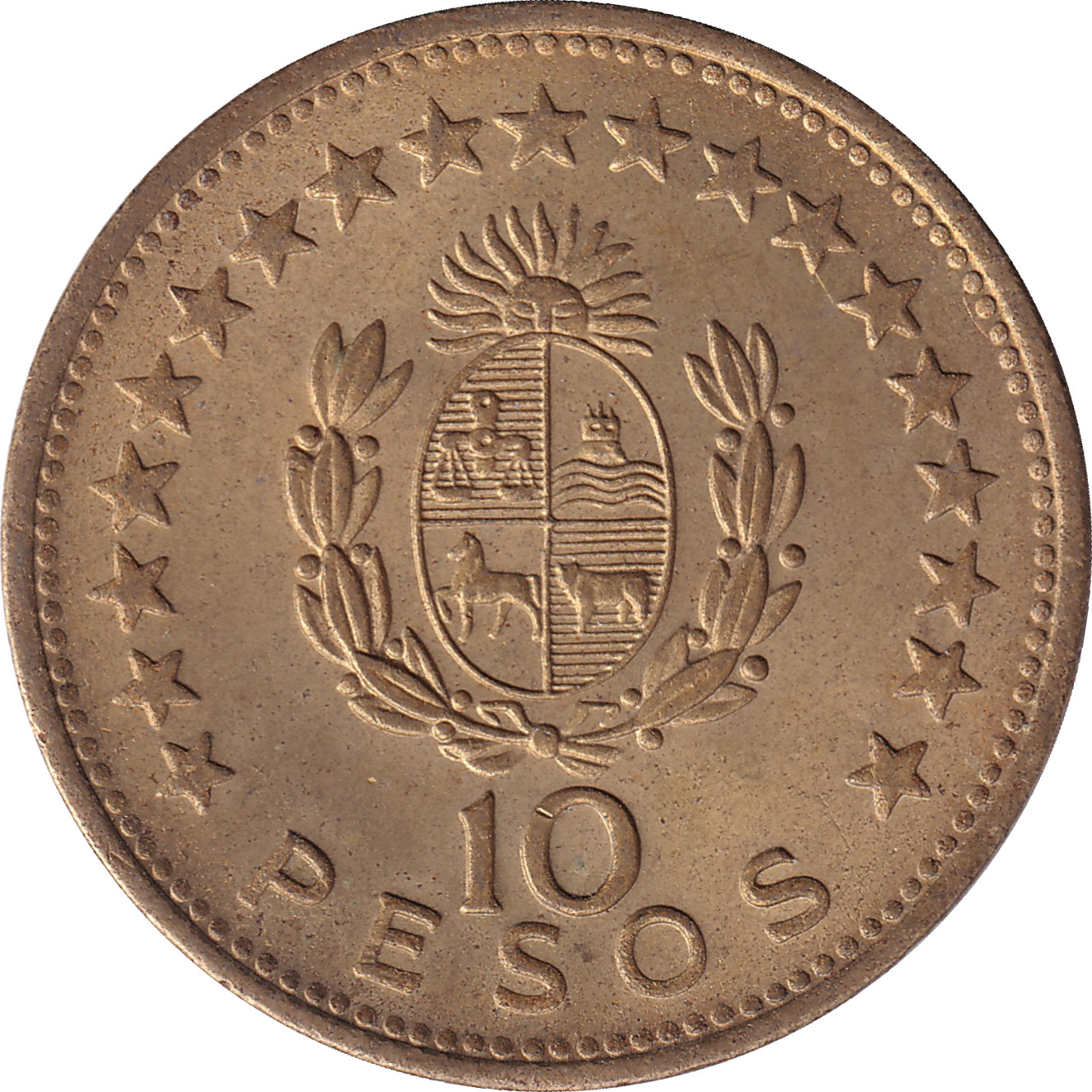 10 pesos - Artigas - Shield