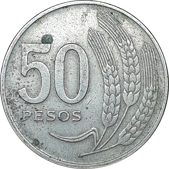 50 pesos - Armoiries - Cupronickel