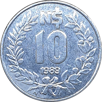 10 pesos - Radiant sun