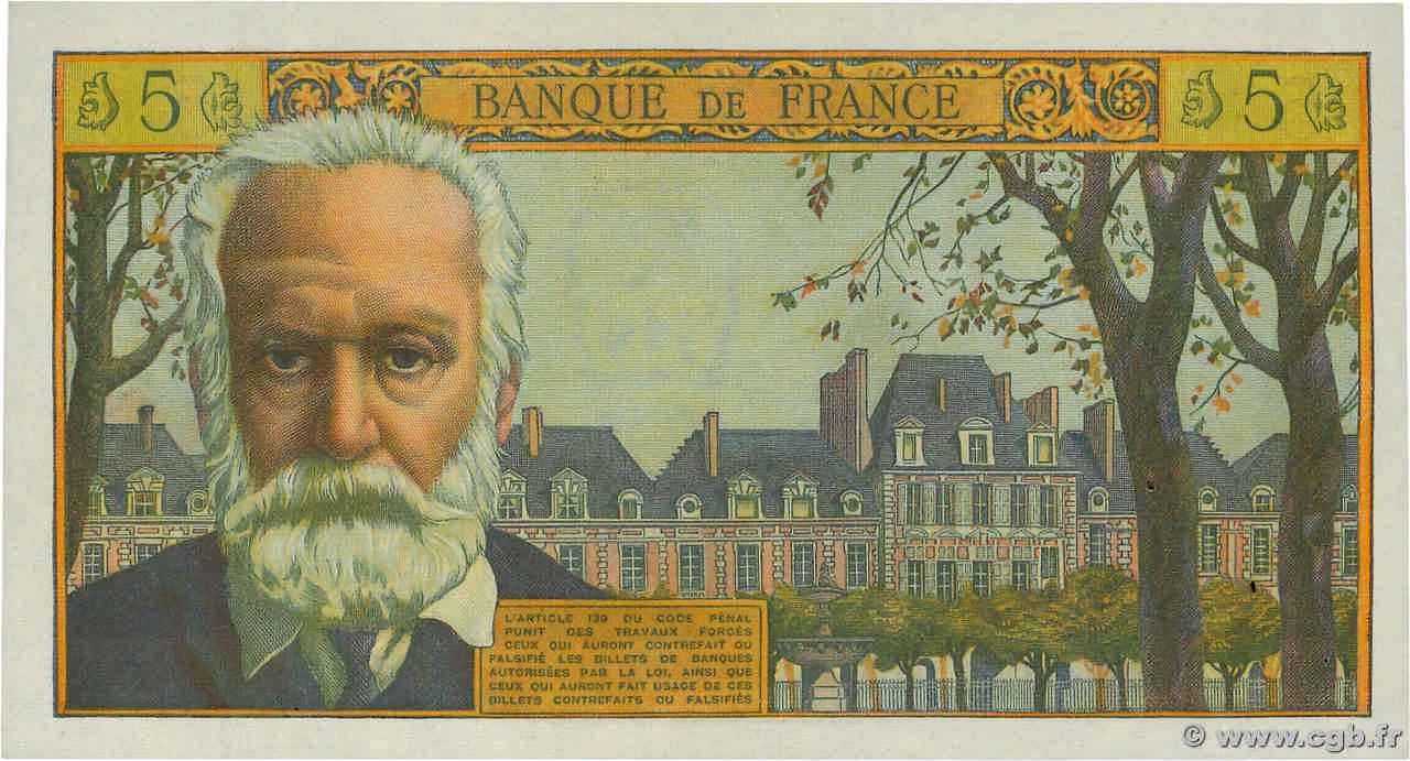 5 francs - Victor Hugo