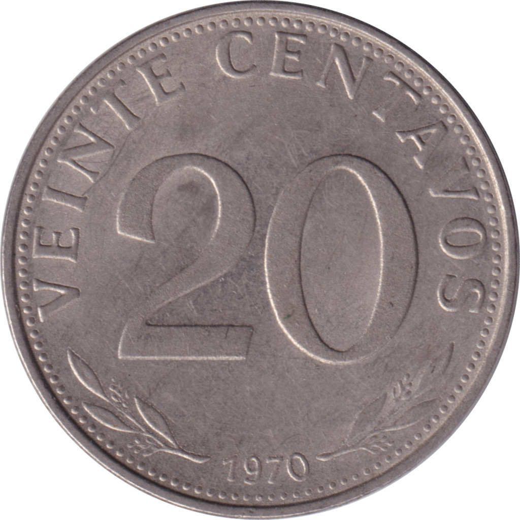 20 centavos - Arms