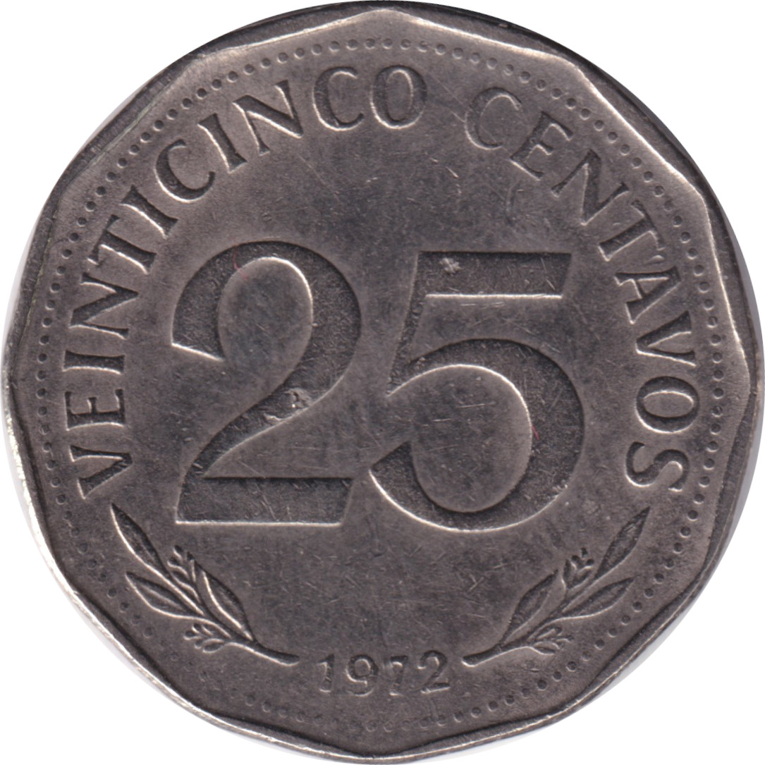 25 centavos - Arms