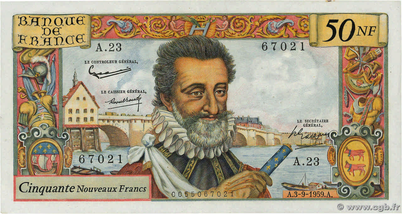 50 francs - Henri IV