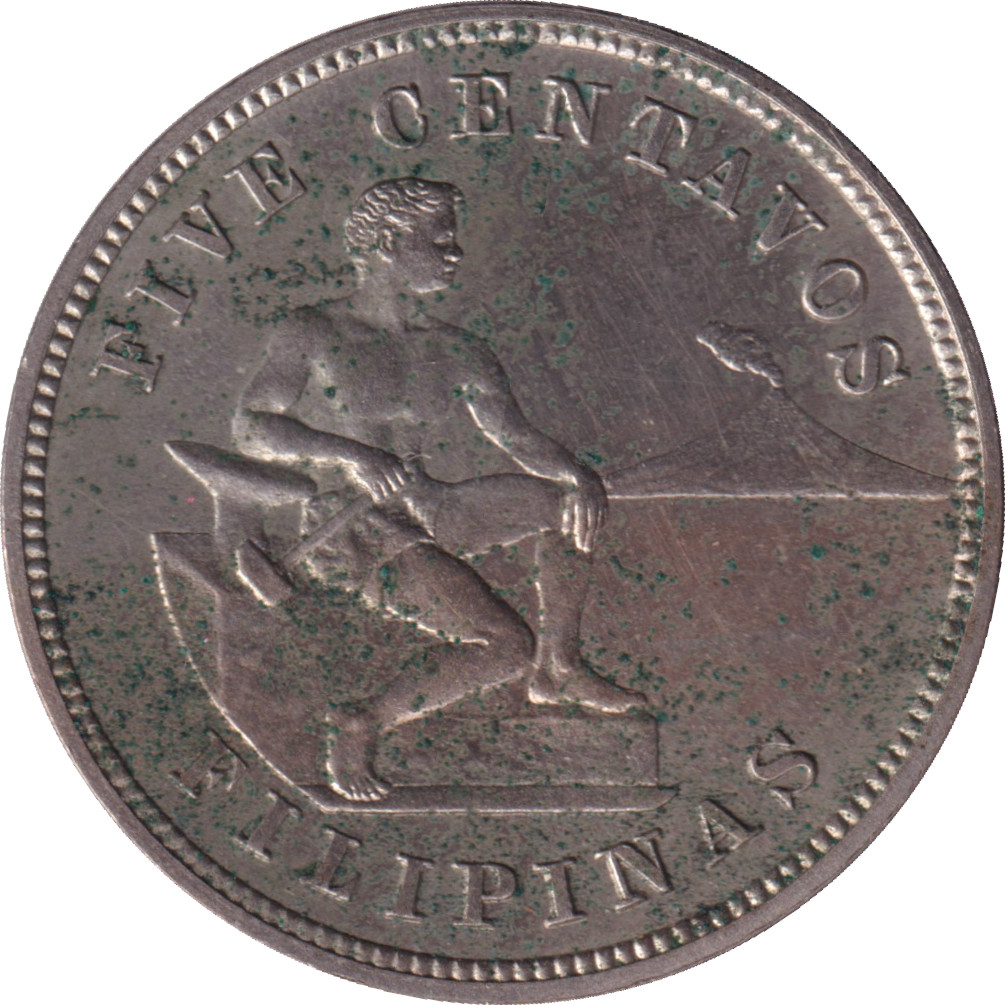5 centavos - Emblème du Commonwealth - Type 1