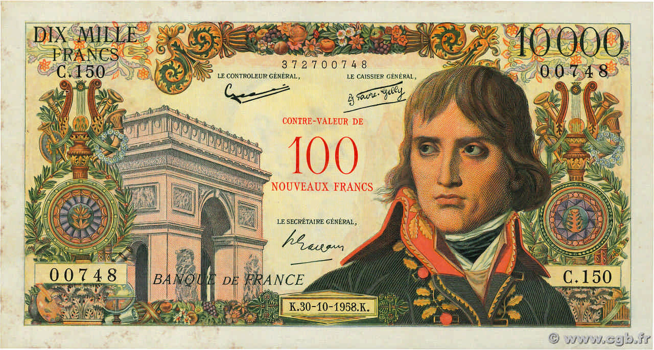 10000 francs - Bonaparte