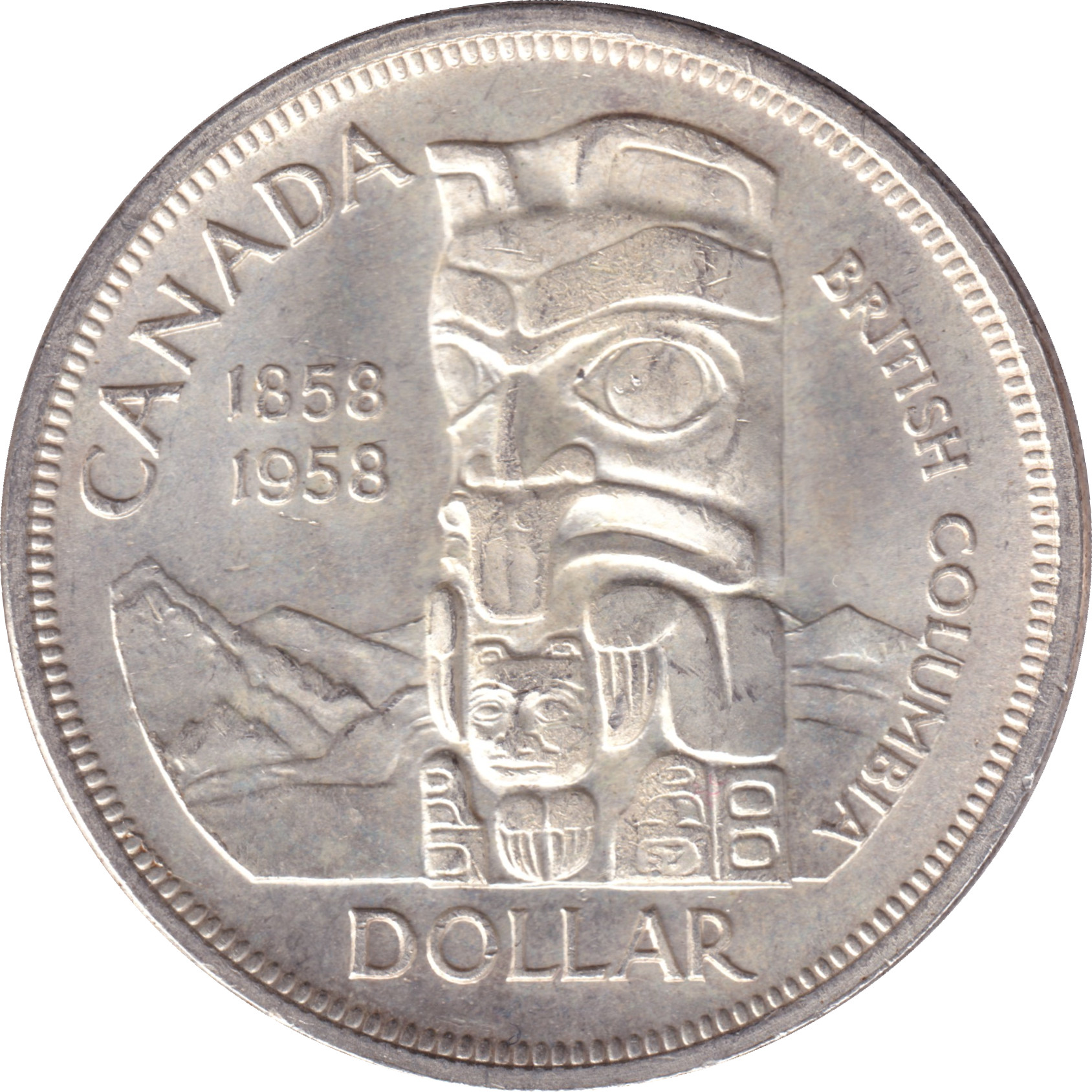 1 dollar - Colombie Britannique - 100 ans
