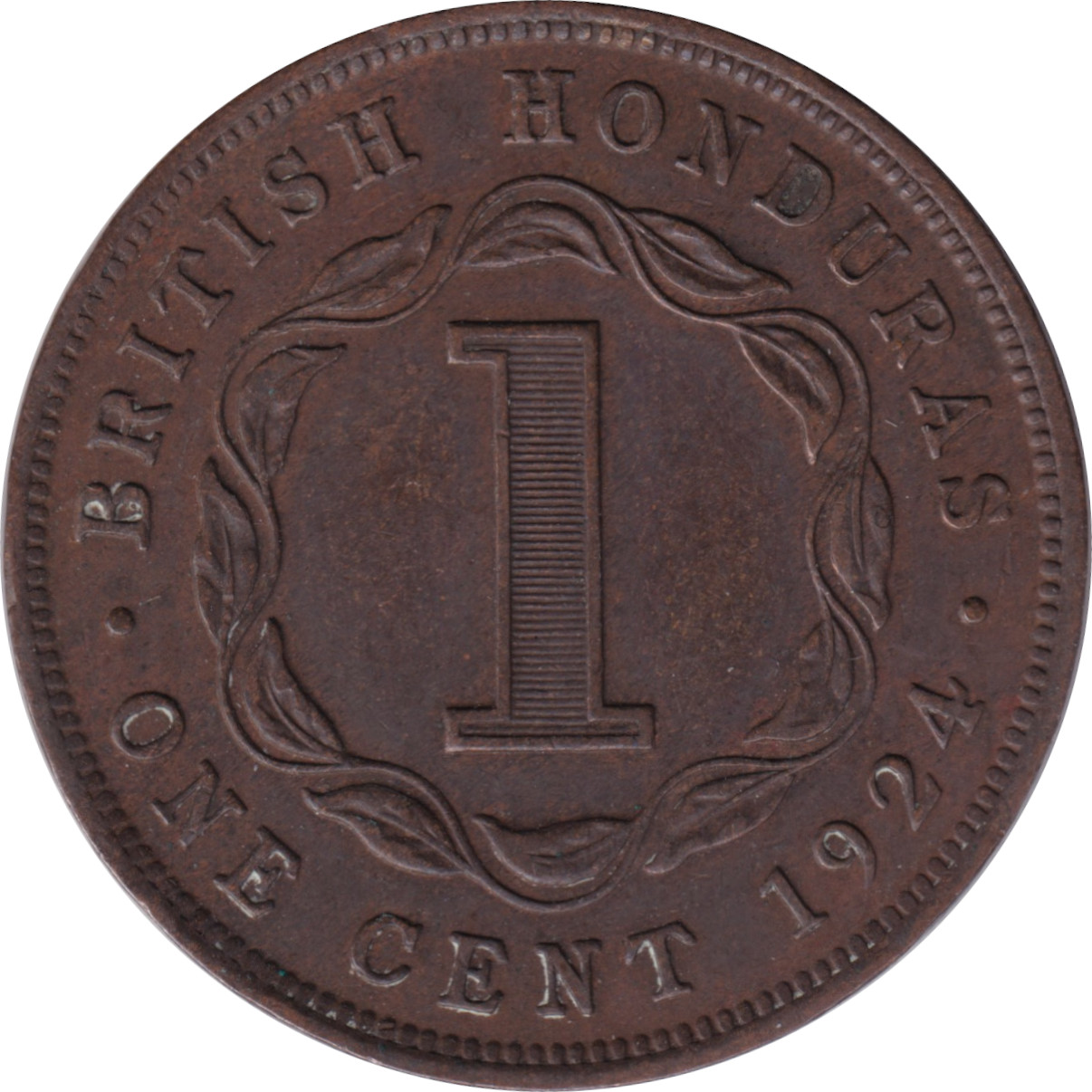 1 cent - Georges V - Rameaux centraux