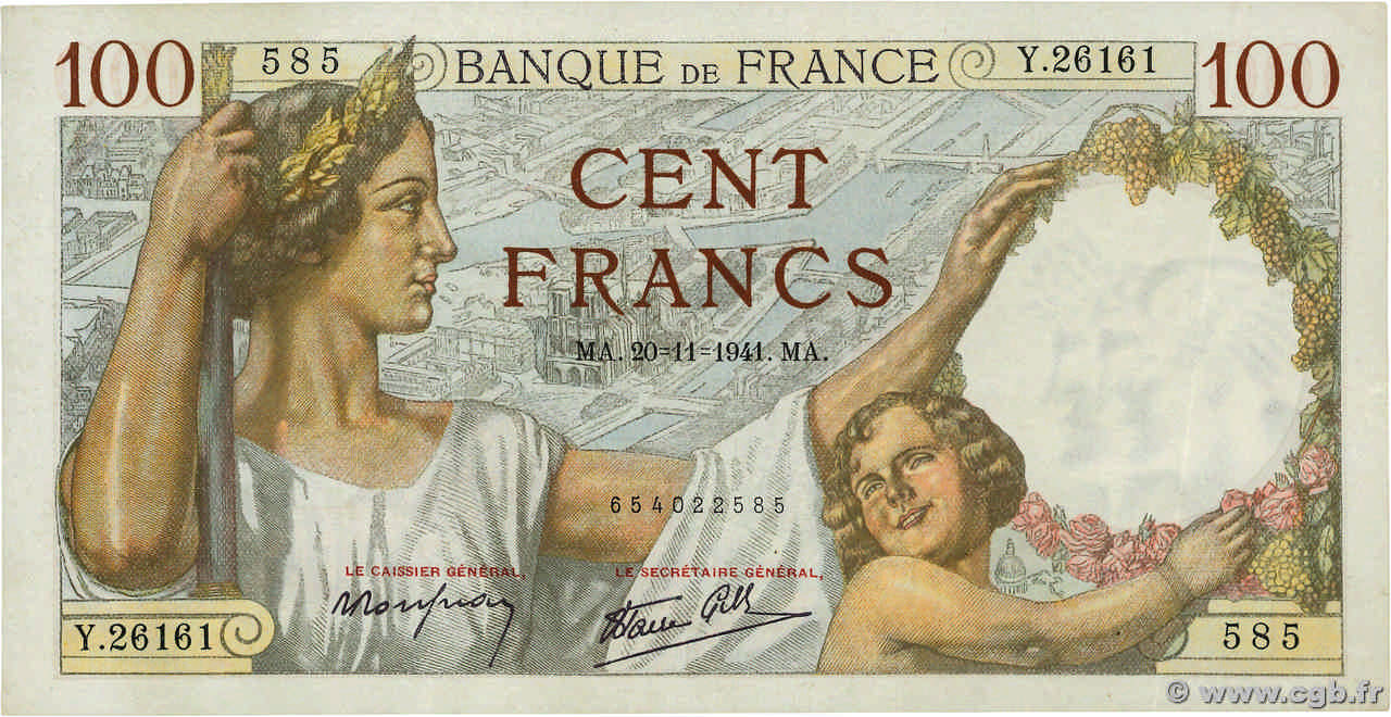 100 francs - Sully
