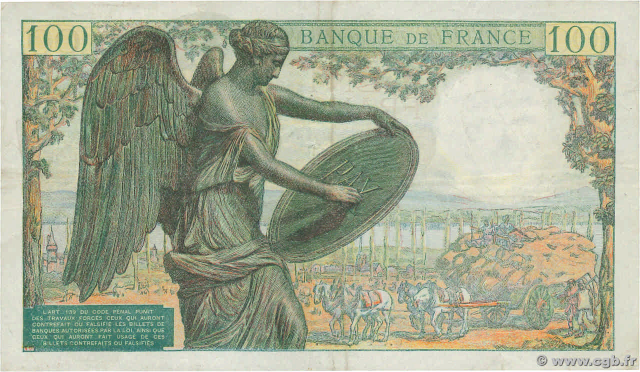 100 francs - Descartes