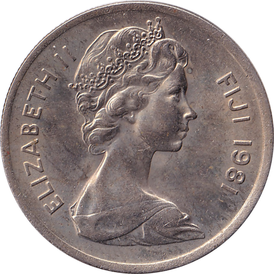 5 cents - Élizabeth II - Buste jeune
