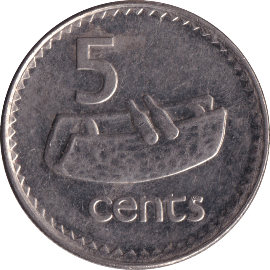 5 cents - Élizabeth II - Tête mature - Lourde