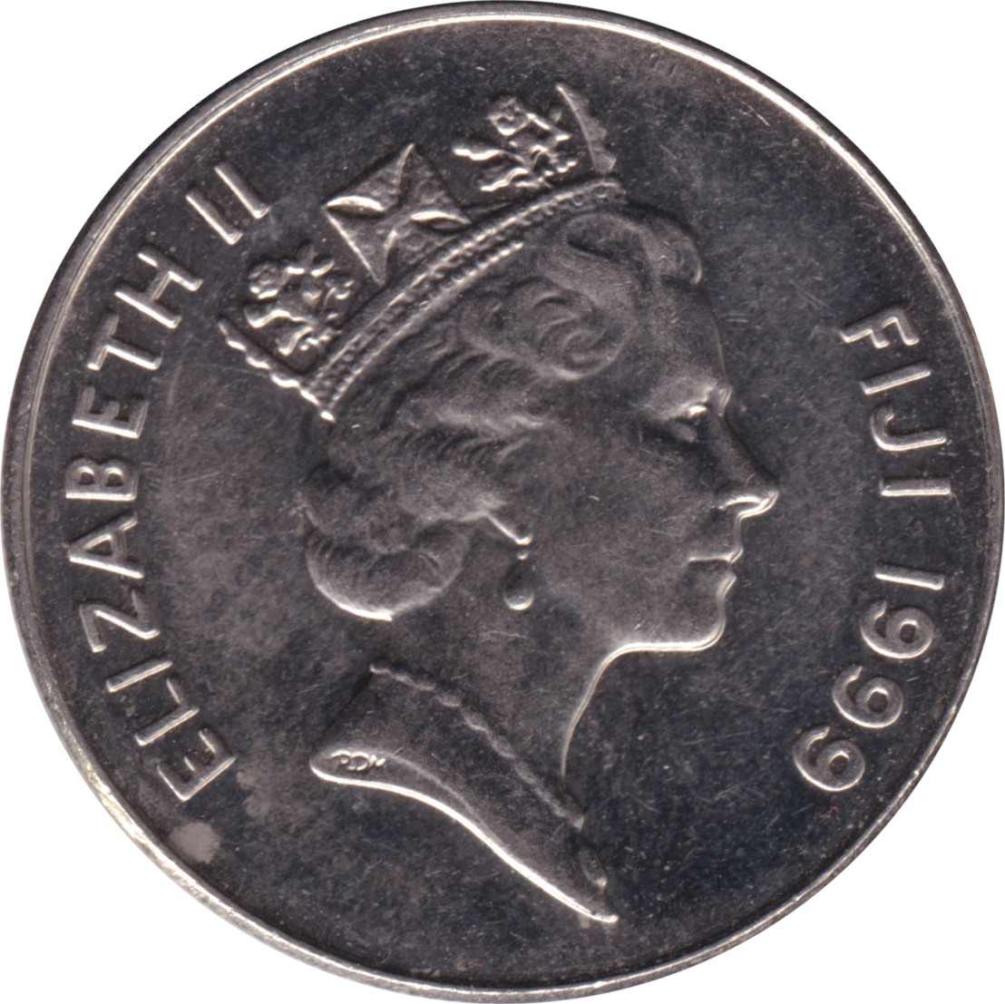 10 cents - Élizabeth II - Tête mature - Lourde