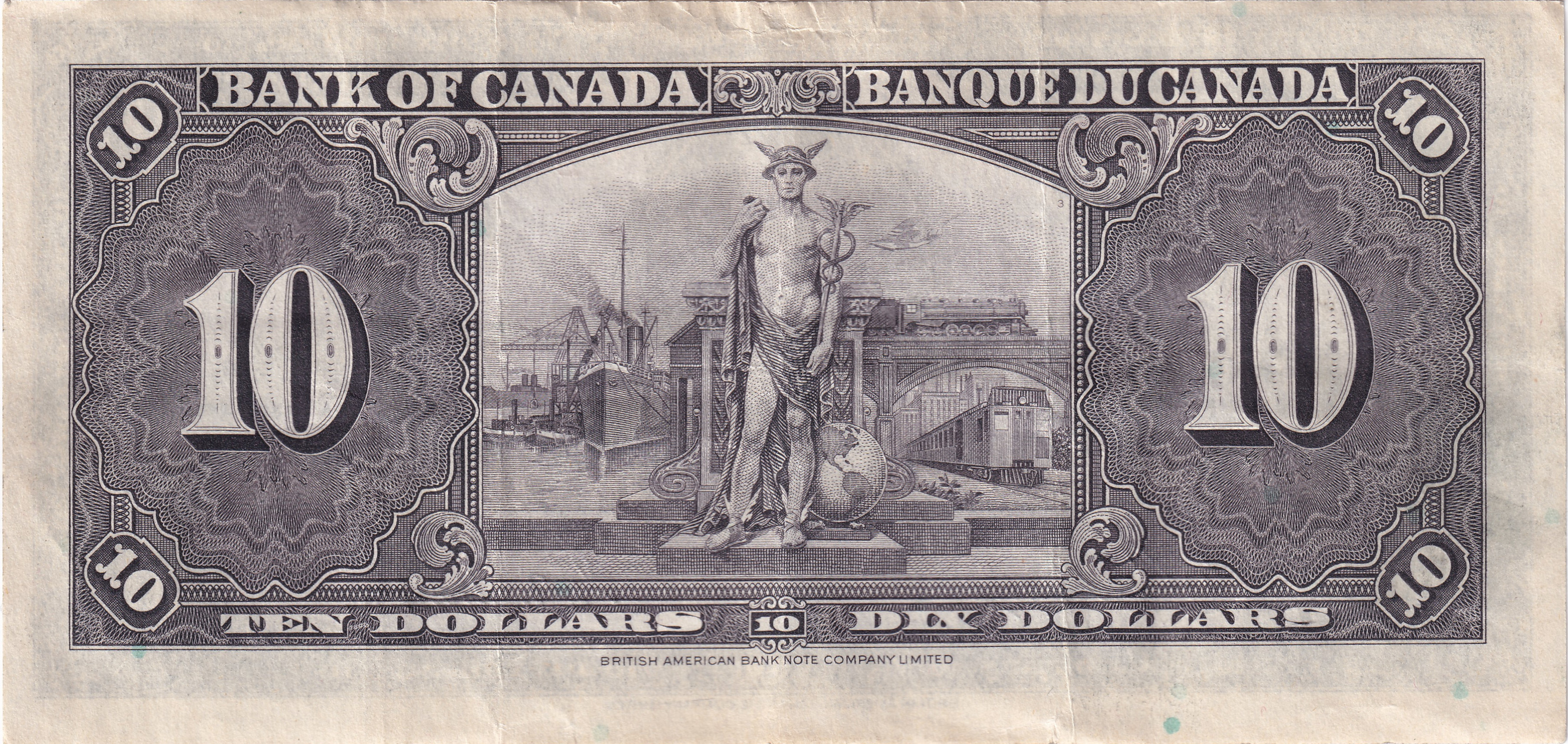 10 dollars - Série 1937 - George VI