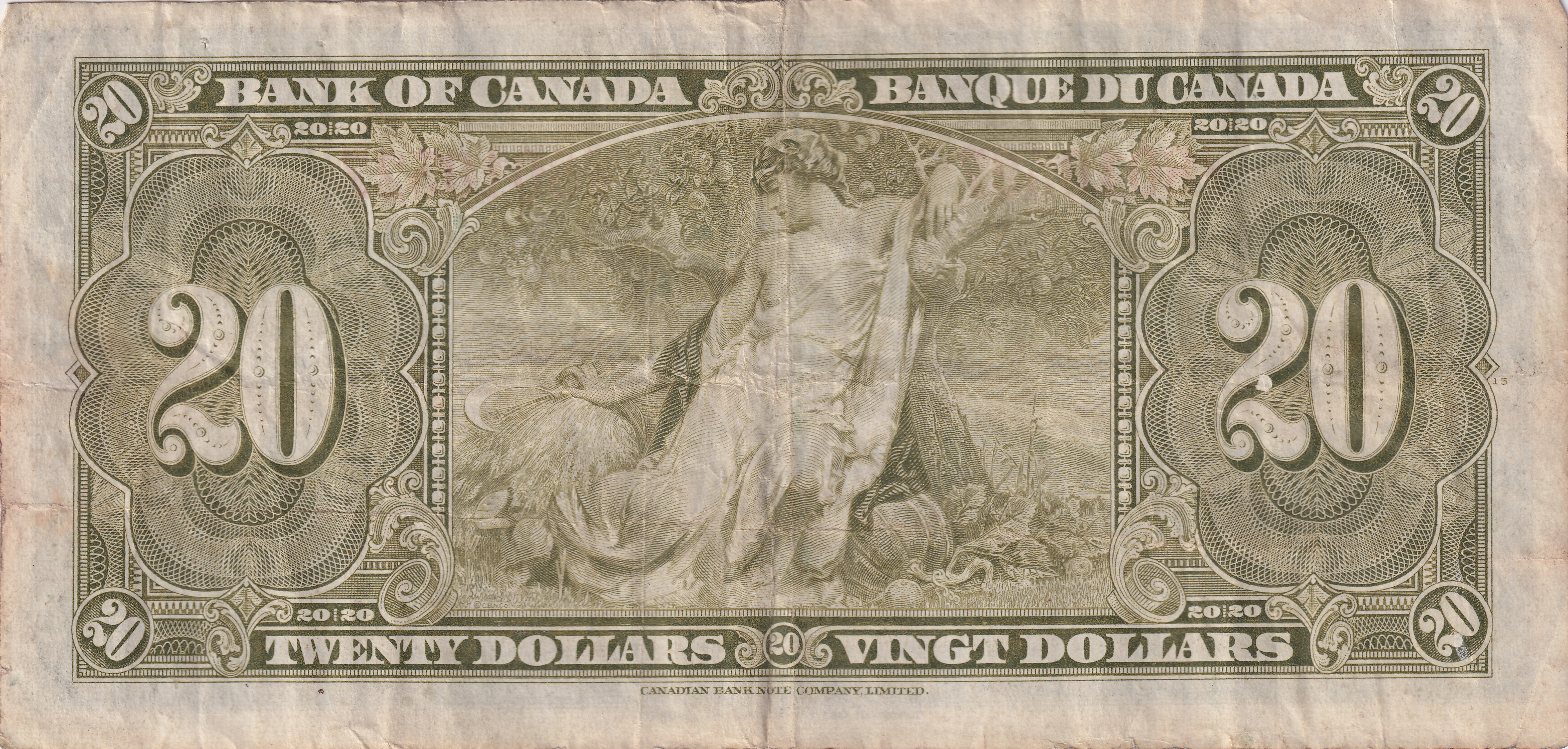 20 dollars - Série 1937 - Georges VI