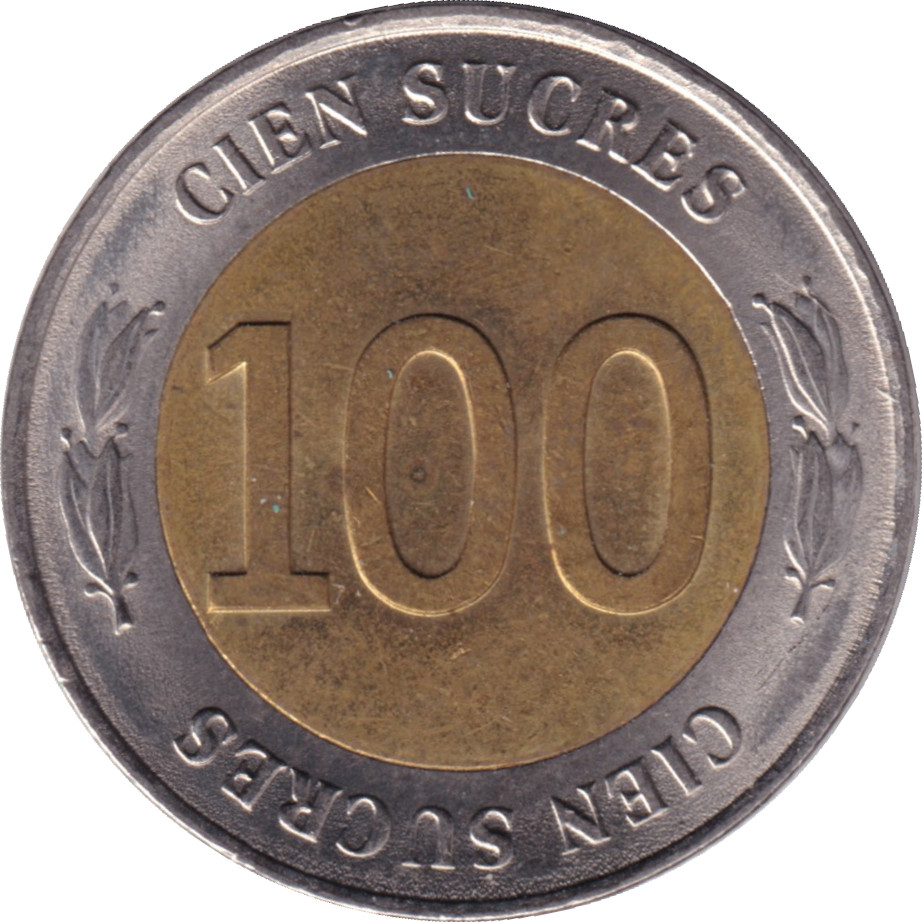 100 sucres - Banque - 70 ans