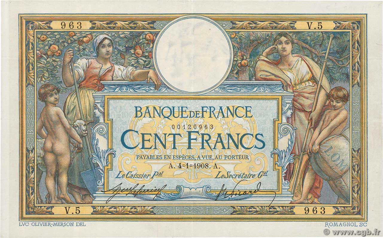 100 francs - Luc Olivier Merson