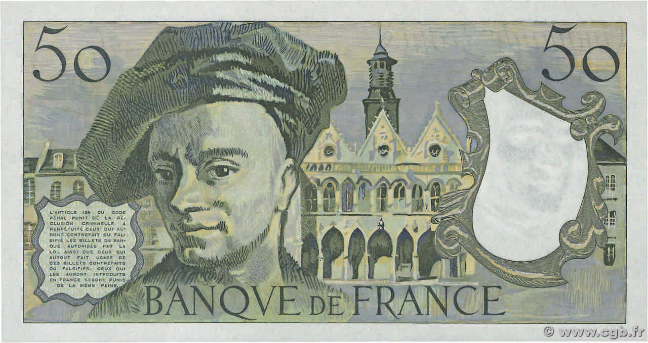 50 francs - Quentin de la Tour