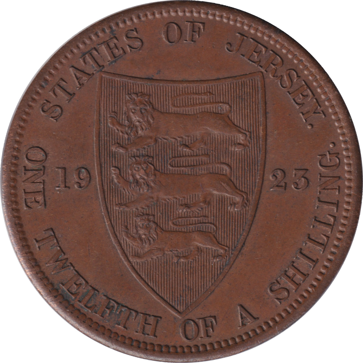 1/12 shilling - Georges V - Premier blason