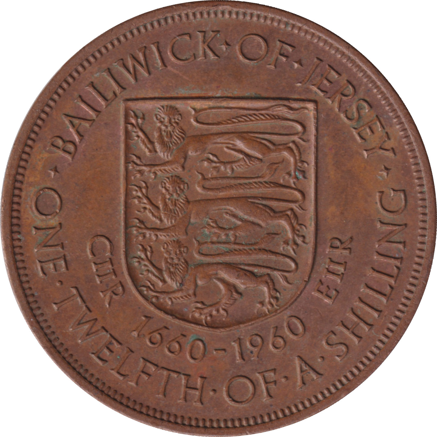 1/12 shilling - Accession de Charles II - 300 years