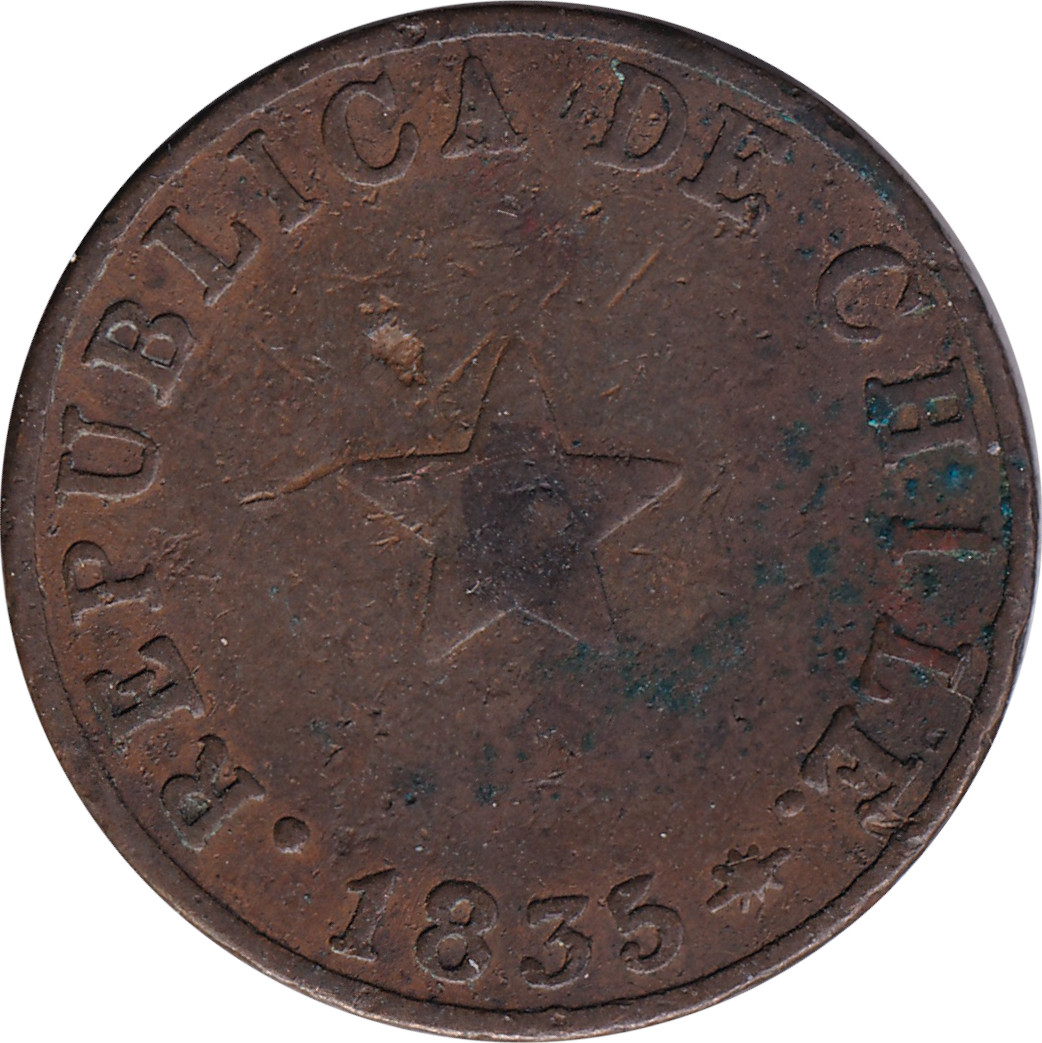 1/2 centavo - Étoile - Petite étoile - Frappe médaille