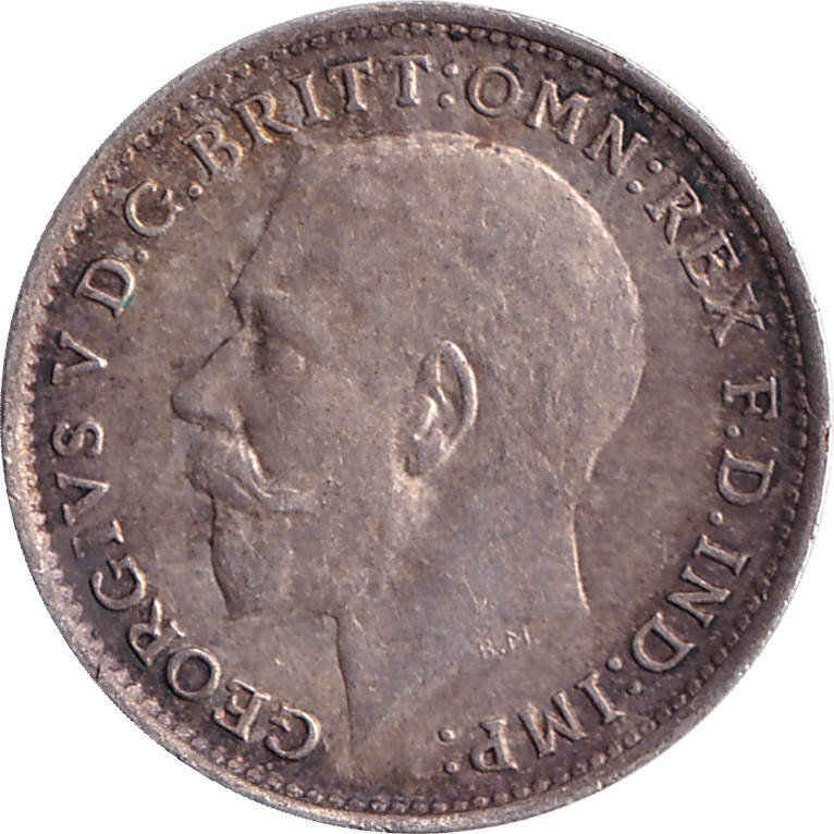 3 pence - George V