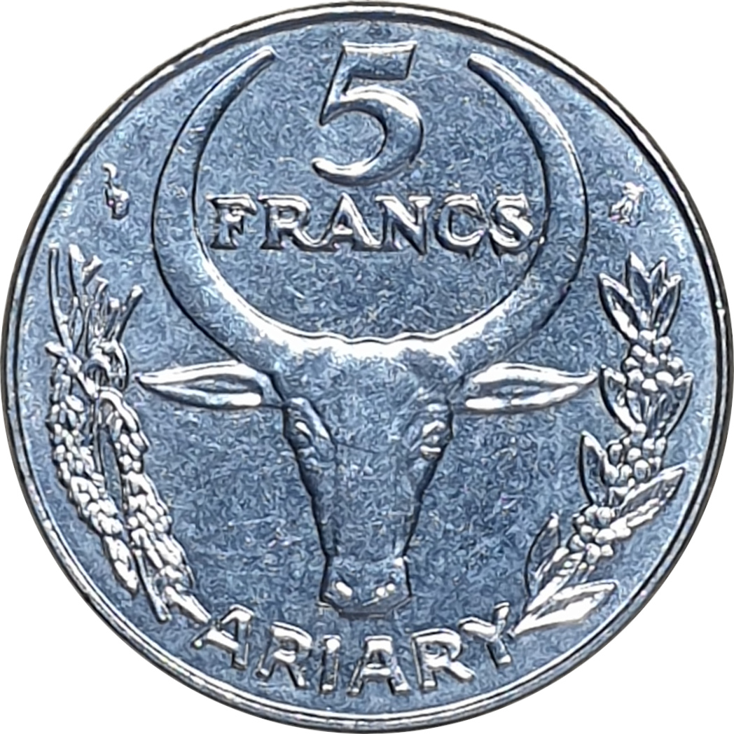 5 francs - Oryx - Type 2