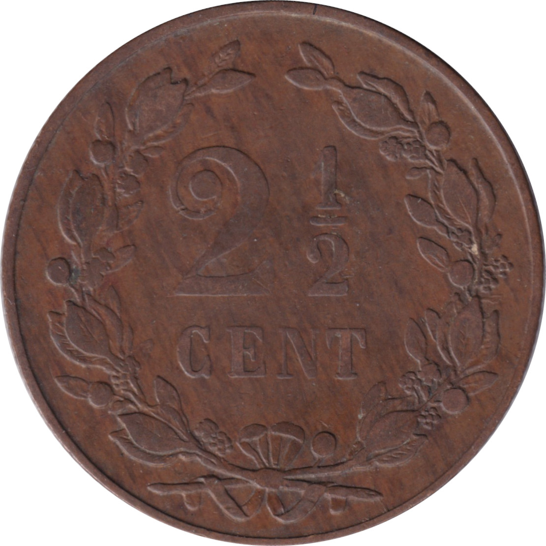2 1/2 cents - Lion héraldique - Petites branches
