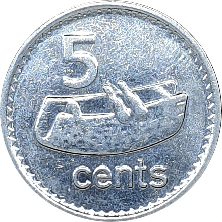 5 cents - Élizabeth II - Tête mature - Légère