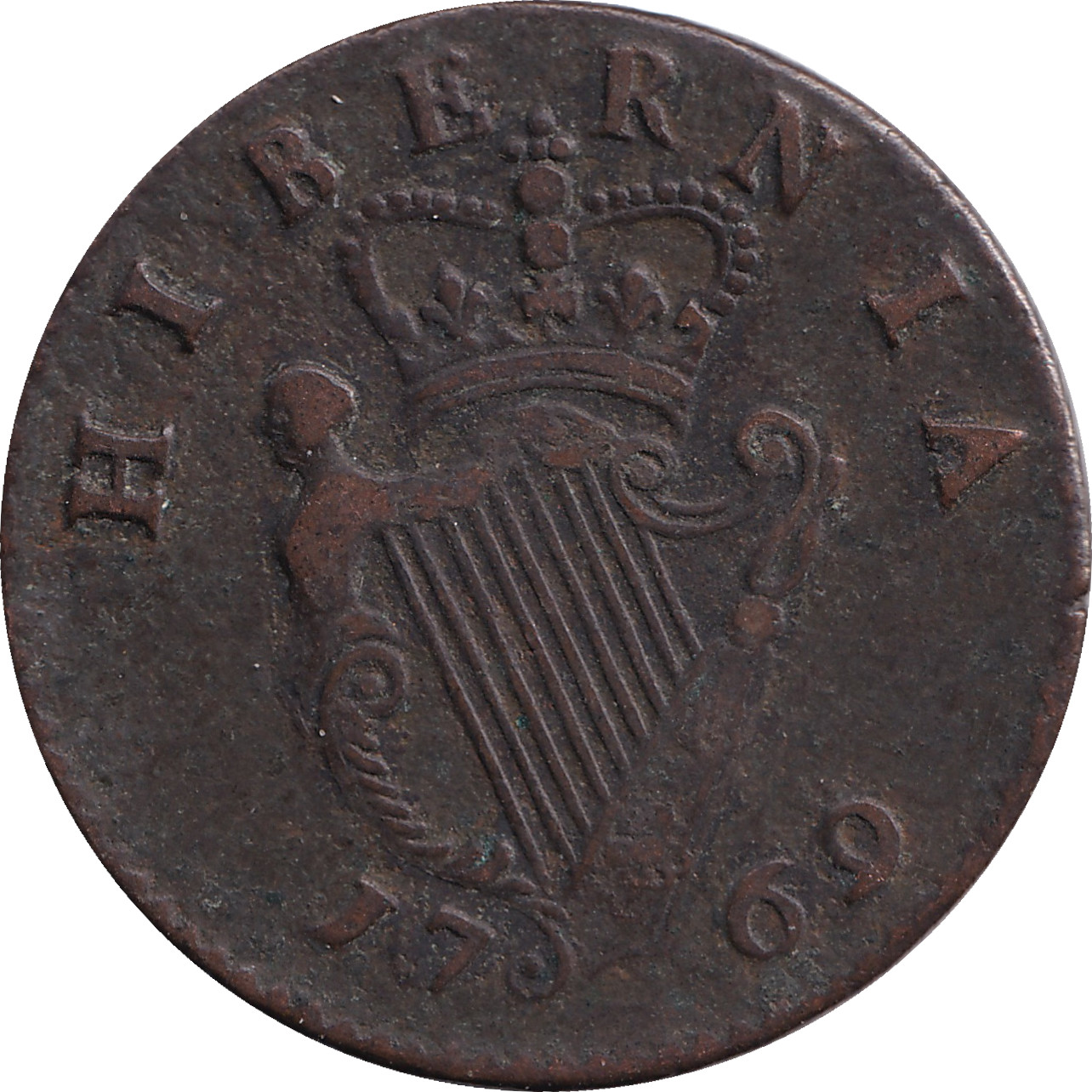 1/2 penny - George III - Buste jeune - Buste court