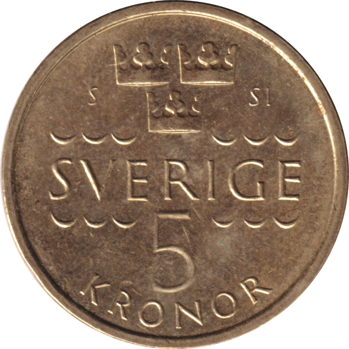 5 kronor - Charles XVI - Tête agée