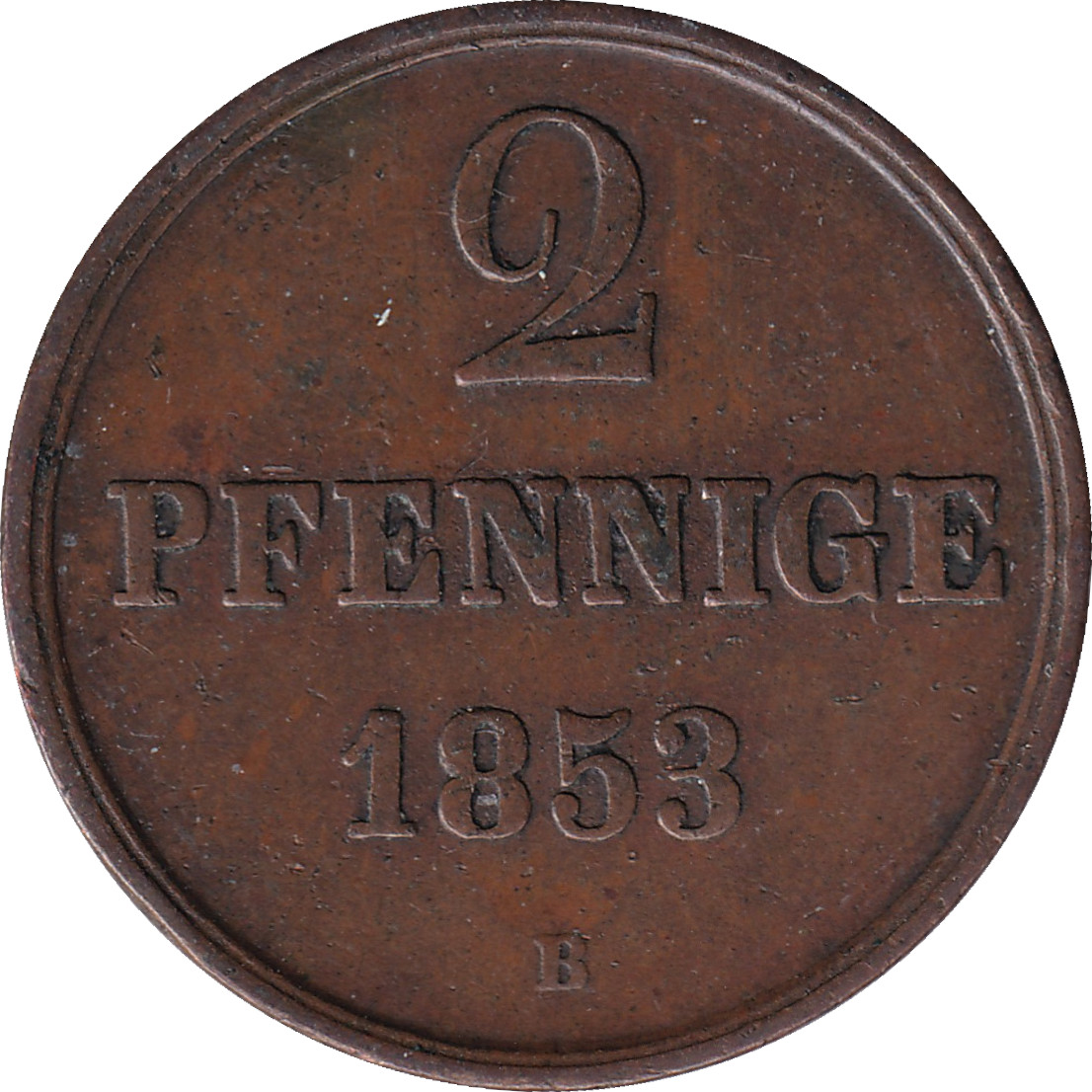 2 pfennig - George V - Type 1