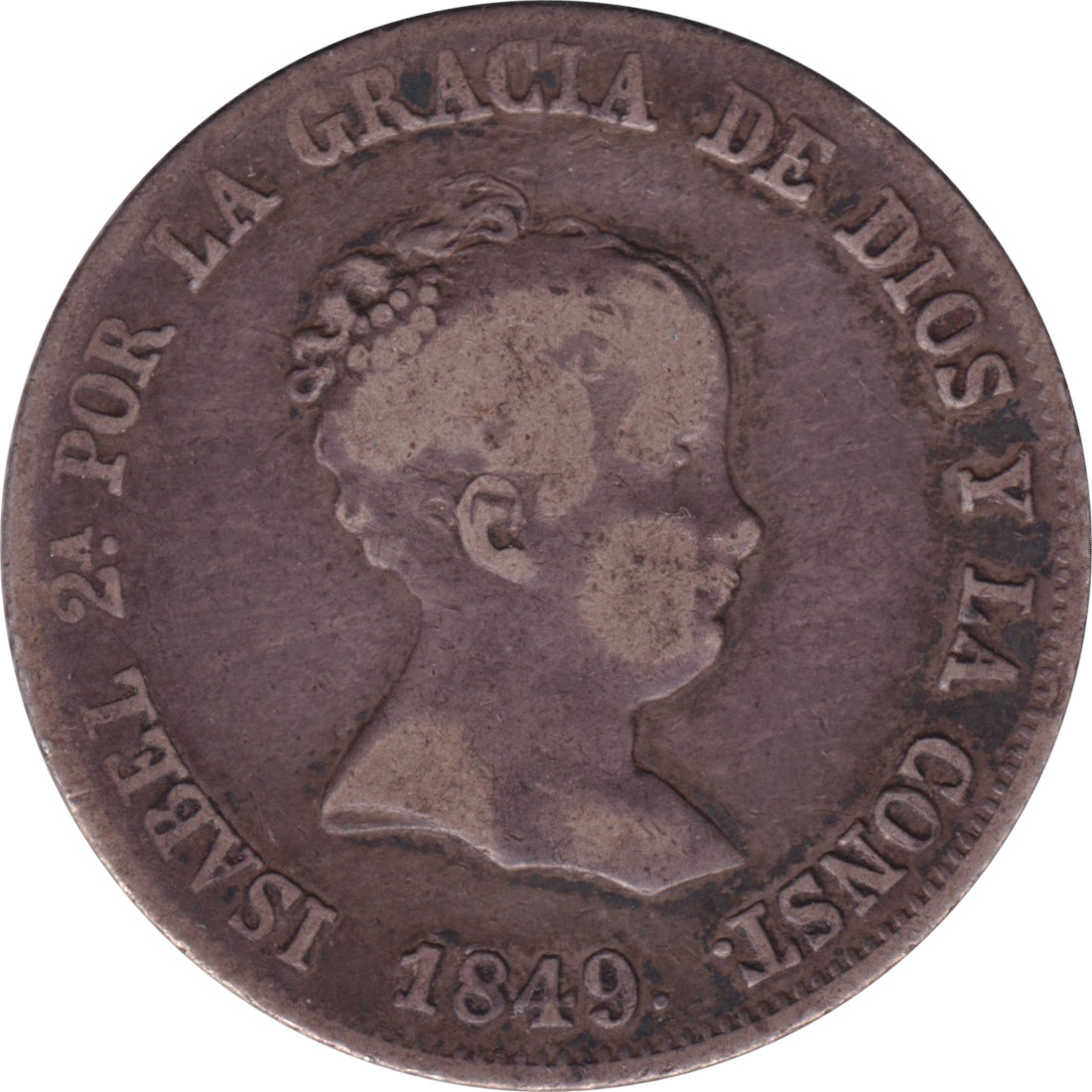 4 reales - Isabelle II - Type 3