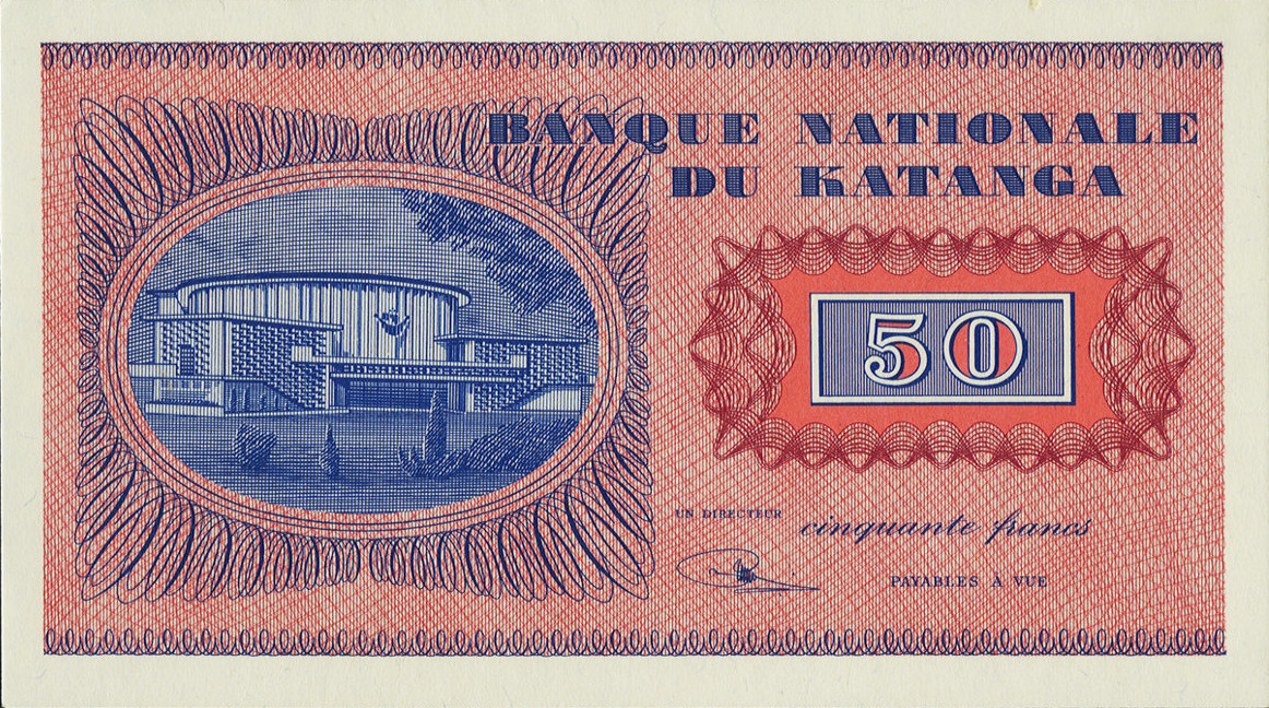 50 francs - Banque nationale du Katanga