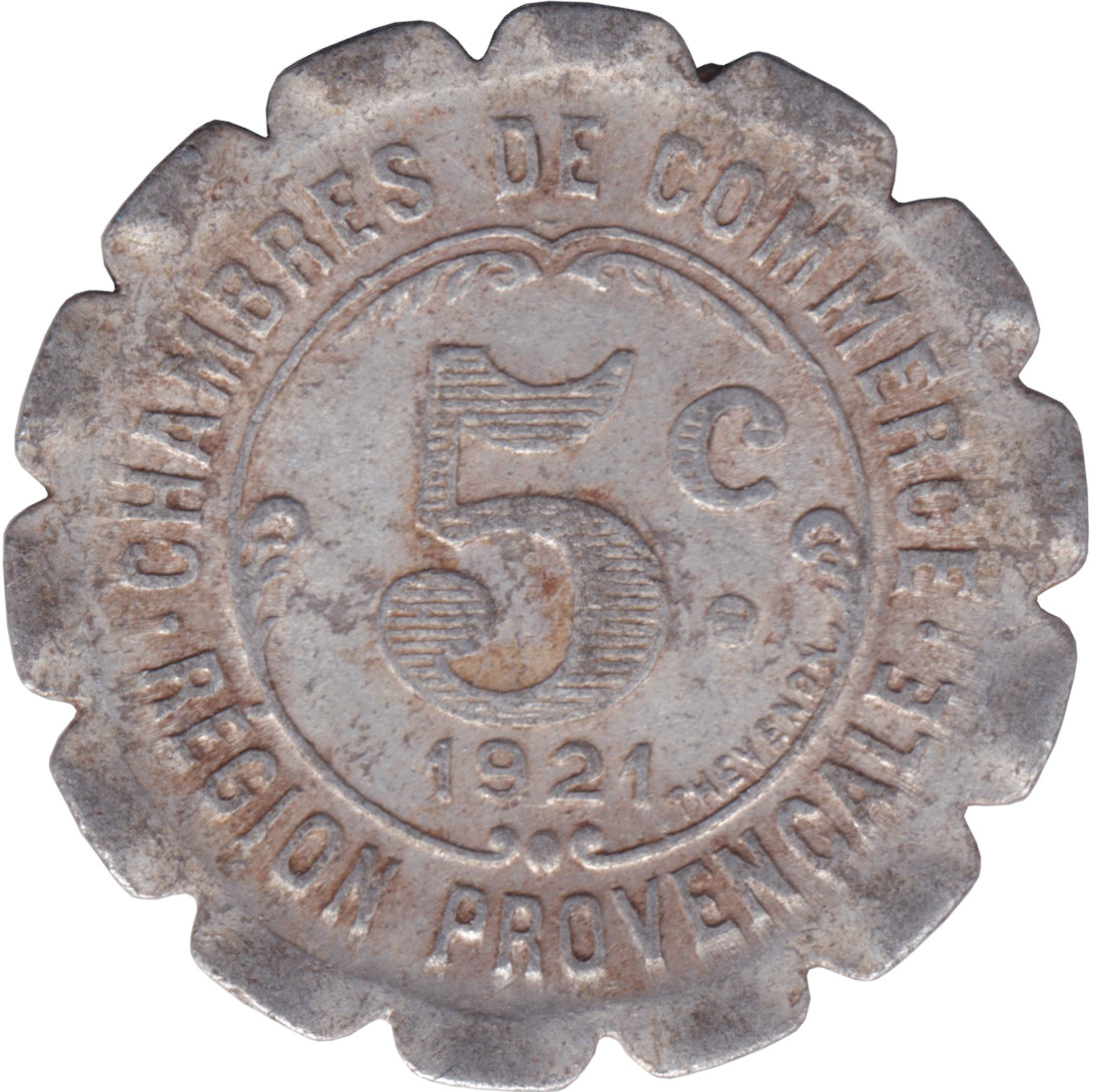 5 centimes - Région provençale - Type 2